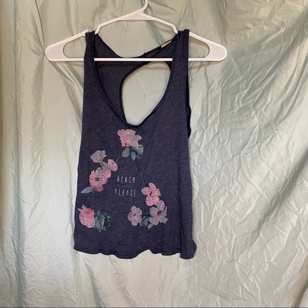 hollister tank top and beach cover up